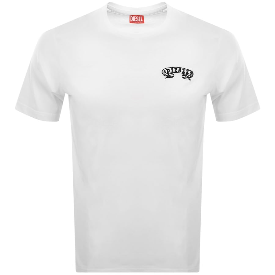 Diesel T Adjust AA9 T Shirt White | Mainline Menswear us